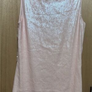Sequin Sleeveless Top - Pink